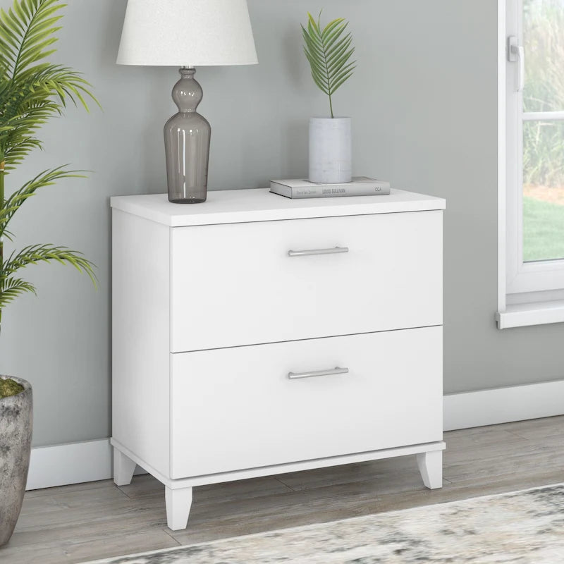 Bush Furniture Somerset 2 Drawer Lateral File Cabinet with Storage