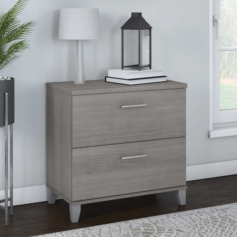 Bush Furniture Somerset 2 Drawer Lateral File Cabinet with Storage