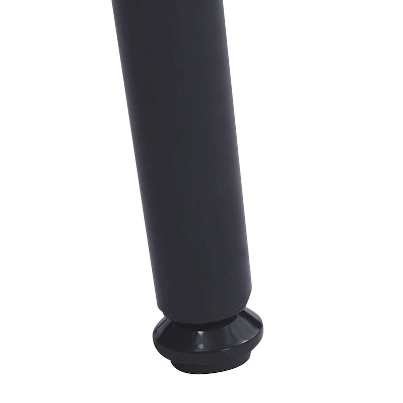 Set di 2 o 4 sgabelli da bancone moderni imbottiti con struttura in metallo e poggiapiedi, utilizzabili anche come seduta o tavolino laterale