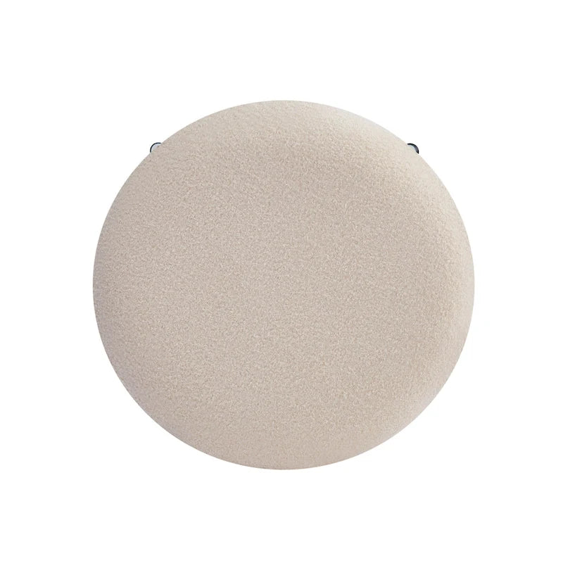 Set di 2 o 4 sgabelli da bancone moderni imbottiti con struttura in metallo e poggiapiedi, utilizzabili anche come seduta o tavolino laterale