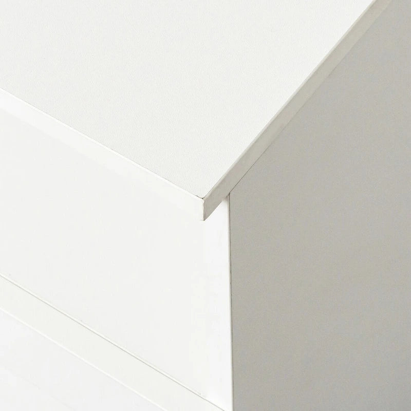 Moderner minimalistischer TV-Schrank mit 3 offenen Fächern und 3 Schubladen aus hochdichter Platte, geeignet für Fernseher bis 80 inch