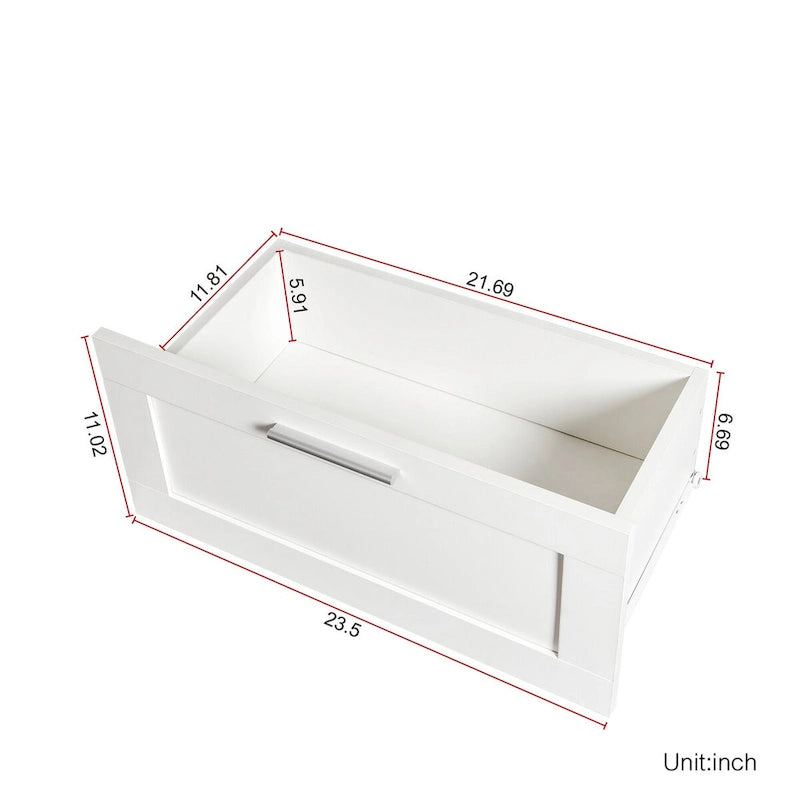 Moderner minimalistischer TV-Schrank mit 3 offenen Fächern und 3 Schubladen aus hochdichter Platte, geeignet für Fernseher bis 80 inch